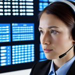 **Prompt 1: The Modern Cognitive Interpreter**
    A highly skilled and focused professional interpreter, either male or female, depicted in a sleek, modern setting. They are wearing a contemporary headset, with multiple glowing digital screens subtly integrated into the background, showcasing various languages, dynamic data feeds, and hints of a virtual conference platform (like Zoom or Kudo). The interpreter's expression conveys intense concentration and mental agility, subtly suggesting the simultaneous processing of verbal and non-verbal information. The overall aesthetic is clean, futuristic, and emphasizes the sophisticated cognitive load and technological integration required for modern interpreting. Cinematic lighting, high detail, realistic style.