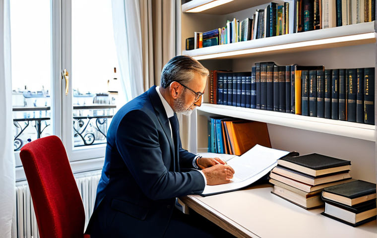 통역사와 번역사의 차이점 - **

"A highly skilled translator, meticulously reviewing a document at a bright desk in a modern Par...